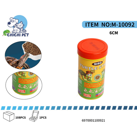 Ofrece a tus tortugas acuáticas una nutrición completa y balanceada con el alimento en sticks SISO Turtle Sticks. Especialmente formulado para todas las especies de tortugas de agua, este alimento de alta calidad les proporciona los nutrientes necesarios para su crecimiento y salud.