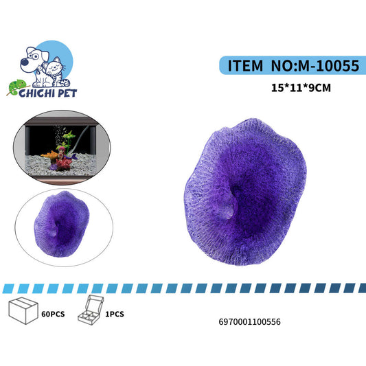 Añade un toque de color y textura únicos a tu acuario con el adorno de coral seta morado ChiChi Pet, modelo M-10055. Este llamativo accesorio presenta un coral artificial con una forma orgánica de seta o abanico, en un vibrante tono morado que destaca en cualquier configuración submarina.
Fabricado con resina de alta calidad y no tóxica, este adorno es completamente seguro para tus peces y el ecosistema acuático, sin riesgo de alterar la calidad del agua. Su diseño realista y su color intenso lo convierten 