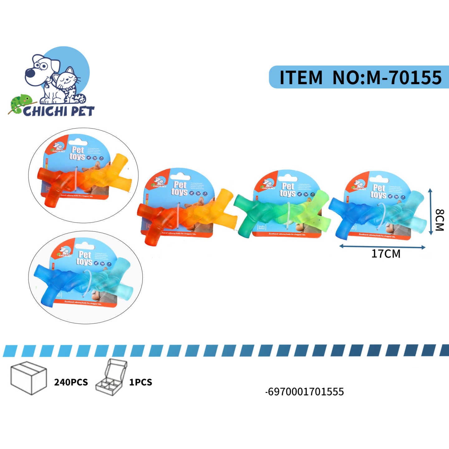Dale a tu perro un juguete diferente y funcional con este mordedor de Chichi Pet con forma de cruz texturizada. Su diseño unico y sus multiples puntos de agarre lo hacen ideal para la masticacion, proporcionando diversion y ayudando a cuidar la salud dental de tu mascota.