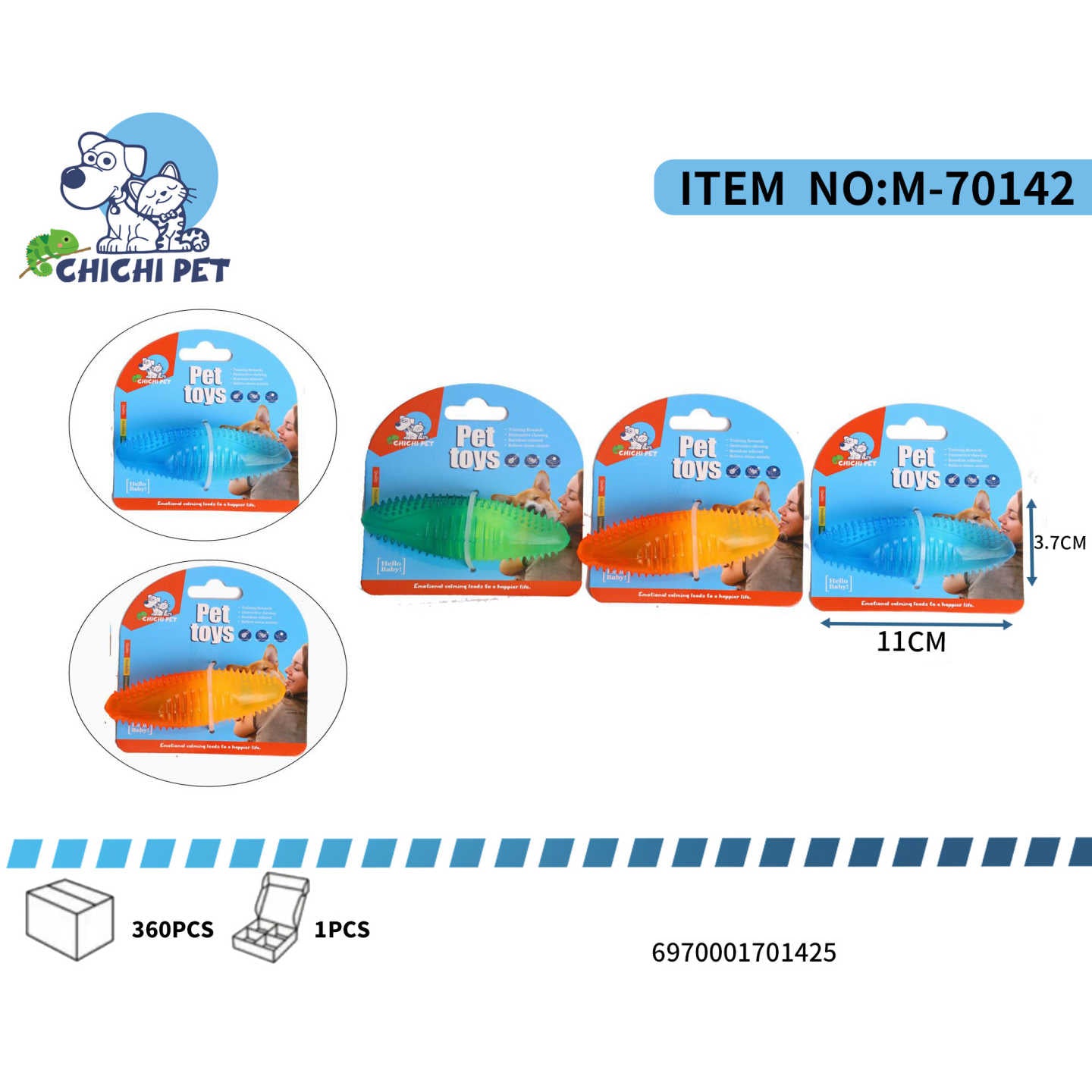 Ofrece a tu perro un juguete atractivo y funcional con este mordedor de Chichi Pet con forma de olivo, diseñado para la diversion y el cuidado dental. Su diseño ergonomico y las texturas en su superficie lo hacen ideal para la masticacion.