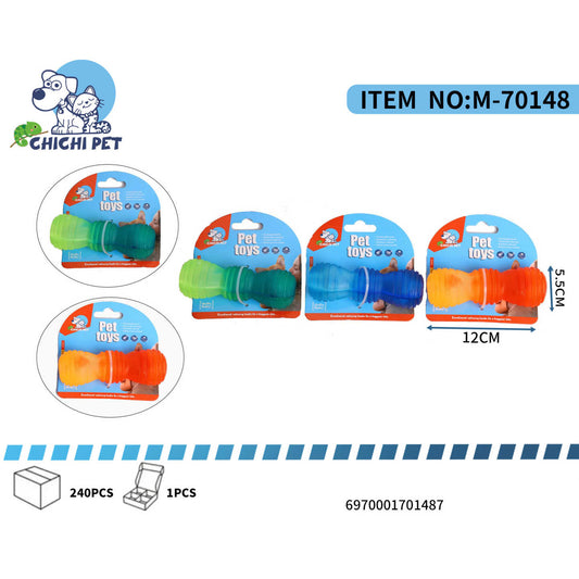 Estimula a tu perro con este original juguete mordedor de Chichi Pet con forma de pipa, diseñado para la diversion y el cuidado dental. Su diseño unico y las texturas en la superficie lo hacen ideal para la masticacion diaria de tu mascota.