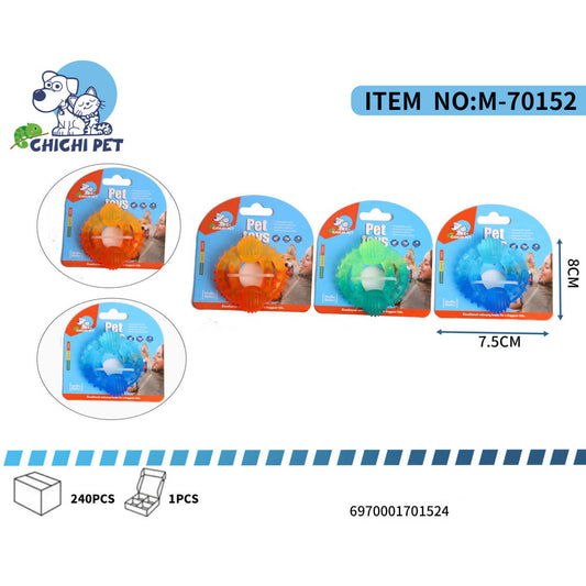 Dale a tu perro un juguete dinamico y beneficioso con este mordedor de Chichi Pet con forma de rueda texturizada. Ideal para la masticacion y el juego interactivo, este juguete proporciona diversion y ayuda a cuidar la salud dental de tu mascota.