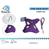 CHICHI PET M-50107 Mesh Dog Harness and Leash Set - 2.0CM Width, 1.2M Length (Dog Head Logo)
