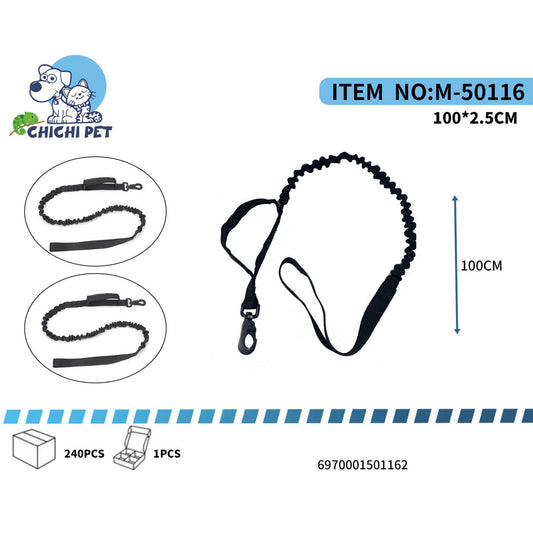 Dog leash with measurement details and CHICHI PET branding on a white background