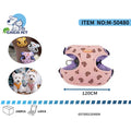 Pet harness with pattern, size 120CM, displayed with CHICHI PET branding.