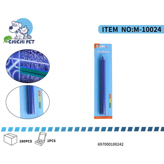 Dale a tu acuario la oxigenación que necesita con la Piedra Difusora de Aire CHICHI PET, modelo M-10024 (AS018-8B). Este accesorio esencial ayuda a mantener a tus peces y plantas acuáticas saludables al liberar burbujas finas que disuelven el oxígeno en el agua.
Ideal para todo tipo de acuarios, la piedra difusora CHICHI PET es fácil de instalar y compatible con la mayoría de las bombas de aire estándar (no incluida). Su diseño eficiente asegura una difusión uniforme de las burbujas, mejorando la circulació